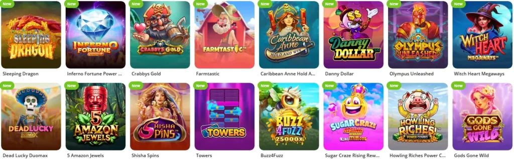 Nouveaux jeux au betsson