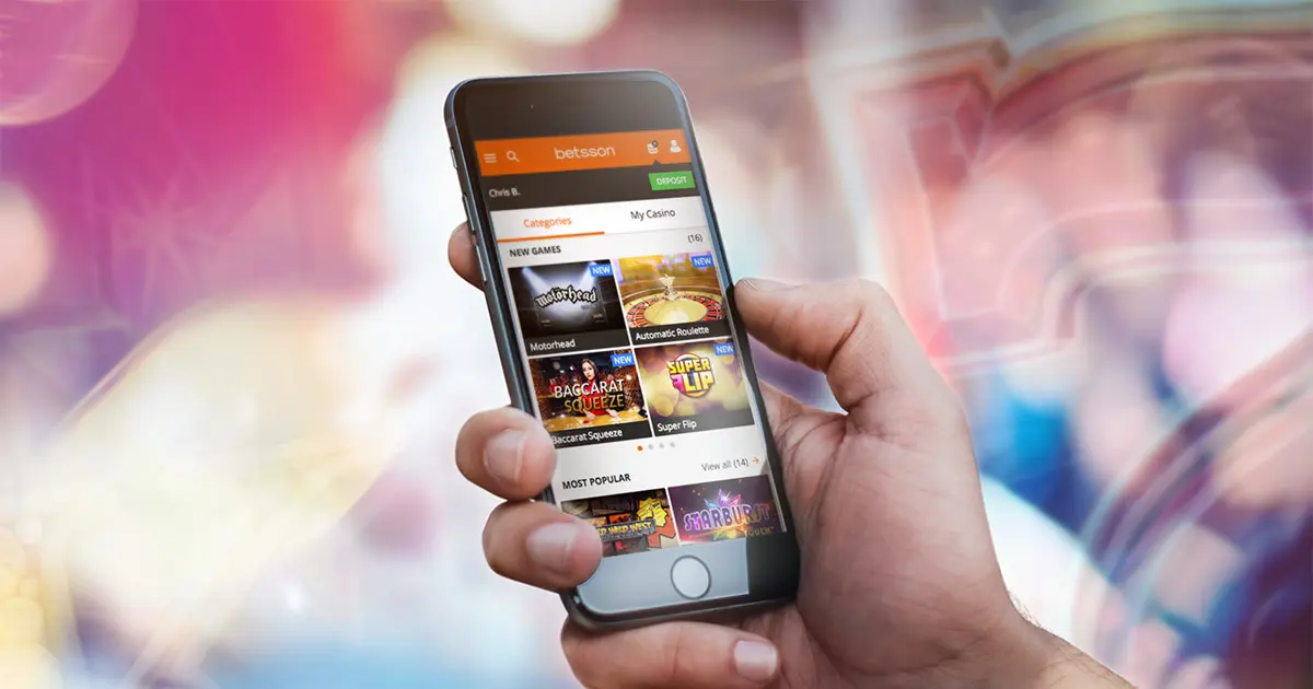 machines à sous sur l'application mobile betsson