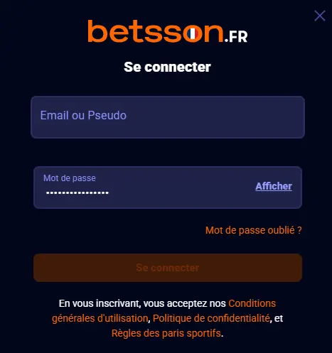 Connexion des membres au Betsson